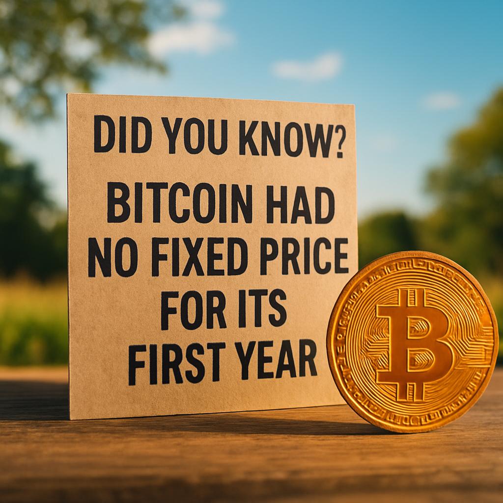 Did You Know? Bitcoin Had No Fixed Price for Its First Year