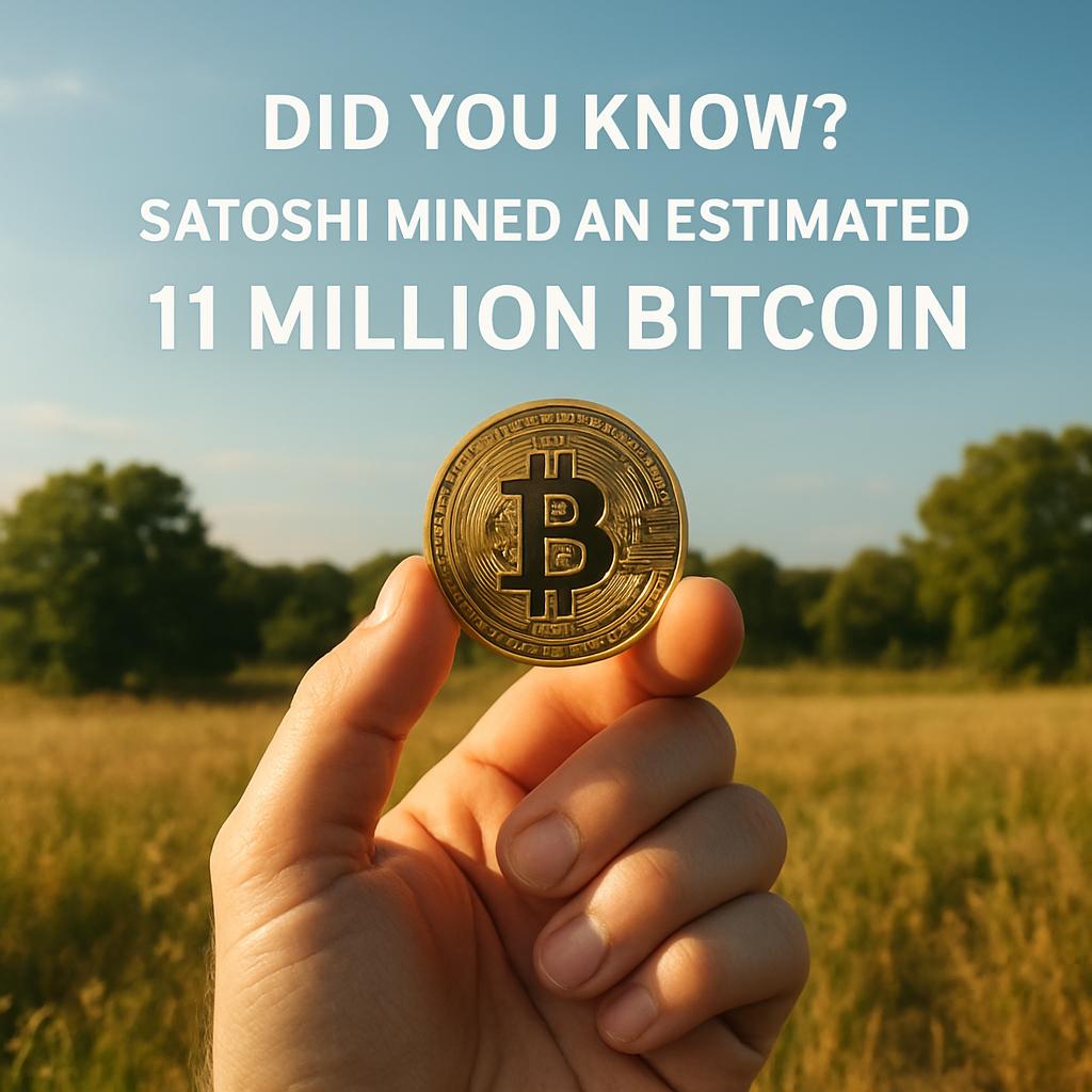 Did You Know? Satoshi Mined an Estimated 1.1 Million Bitcoin