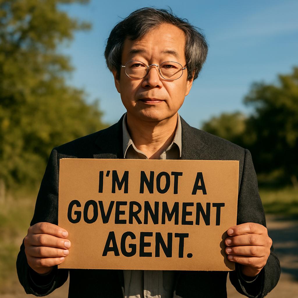 Satoshi’s Quote: I’m not a government agent